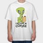 Alien Coffee, Tricou Oversize Barbati (Unisex)