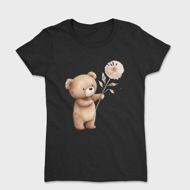 Boho Bear Flower, Tricou Femei