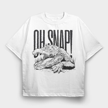 Aligator Oh Snap, Tricou Oversize Barbati (Unisex)