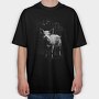 Realistic Pig in Nature, Tricou Oversize Barbati (Unisex)