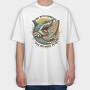 Surf With Courage, Tricou Oversize Barbati (Unisex)