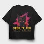 Cat Side, Tricou Oversize Barbati (Unisex)