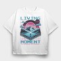 Hiking Vaporwave, Tricou Oversize Barbati (Unisex)