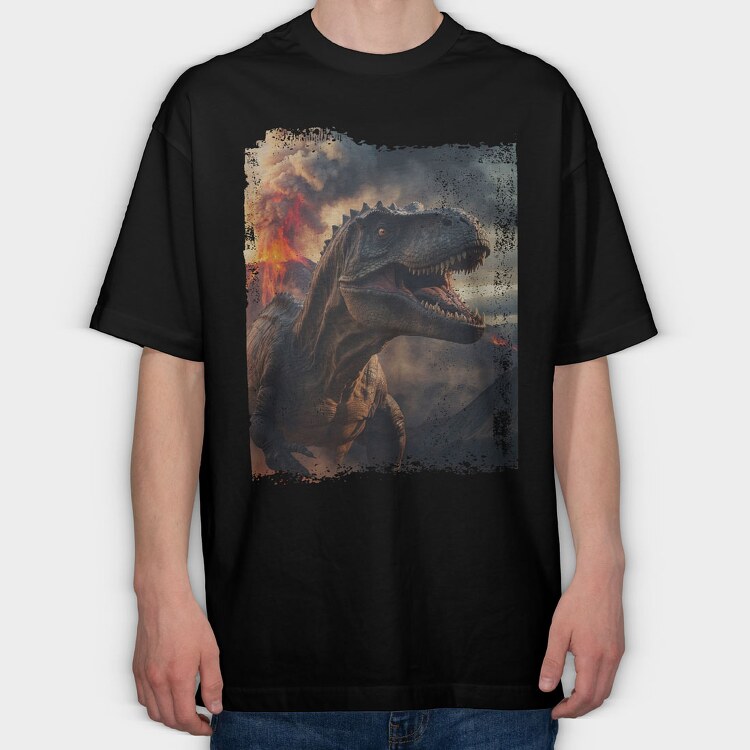 Realistic Trex, Tricou Oversize Barbati (Unisex)