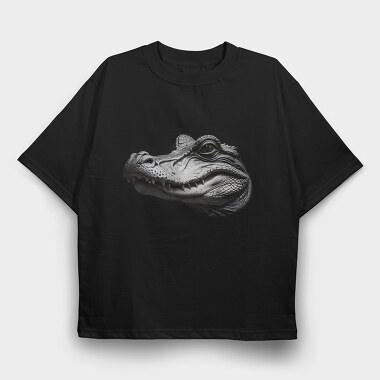 Alligator Graphic, Tricou Oversize Barbati (Unisex)
