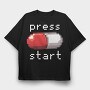 Red Pill Gamer, Tricou Oversize Barbati (Unisex)