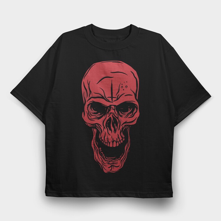 Red Skull, Tricou Oversize Barbati (Unisex)