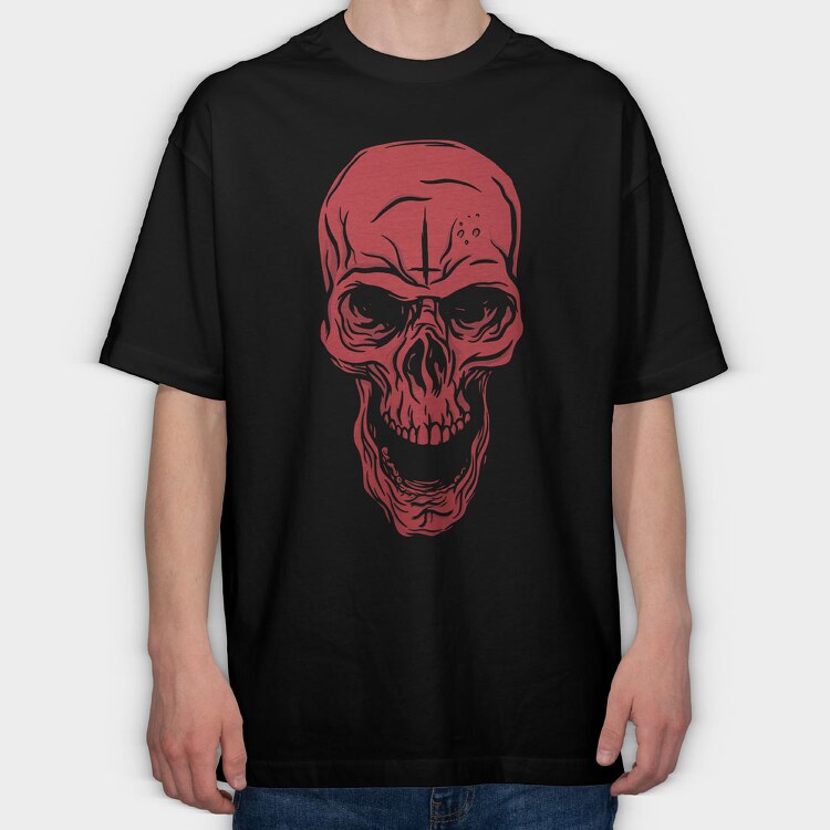Red Skull, Tricou Oversize Barbati (Unisex)