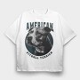 American Bull Terrier, Tricou Oversize Barbati (Unisex)