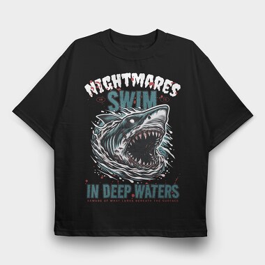 Swim in Deep Waters, Tricou Oversize Barbati (Unisex)