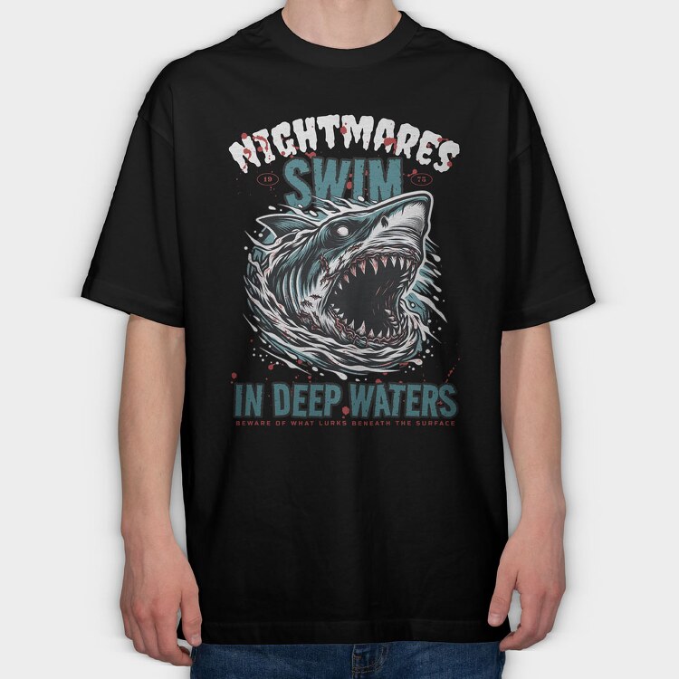 Swim in Deep Waters, Tricou Oversize Barbati (Unisex)