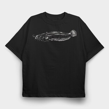 Monochrome Catfish, Tricou Oversize Barbati (Unisex)