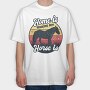 Home Horse, Tricou Oversize Barbati (Unisex)