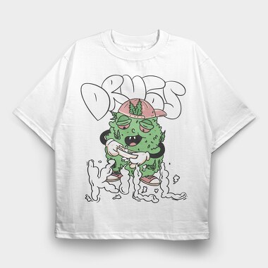 Drugs Kill, Tricou Oversize Barbati (Unisex)