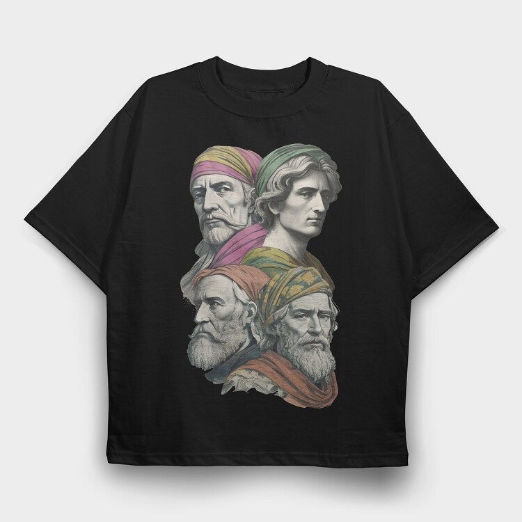 Renaissance Statute, Tricou Oversize Barbati (Unisex)