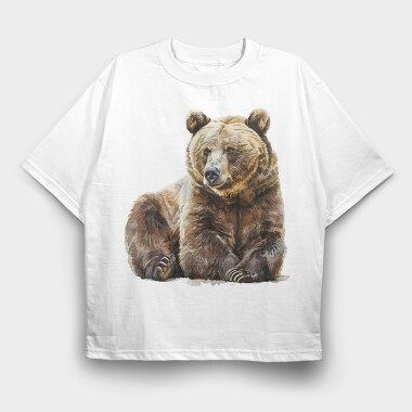 Bear Lover Club, Tricou Oversize Barbati (Unisex)