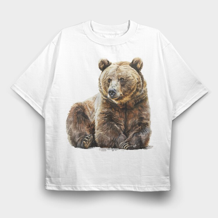 Bear Lover Club, Tricou Oversize Barbati (Unisex)
