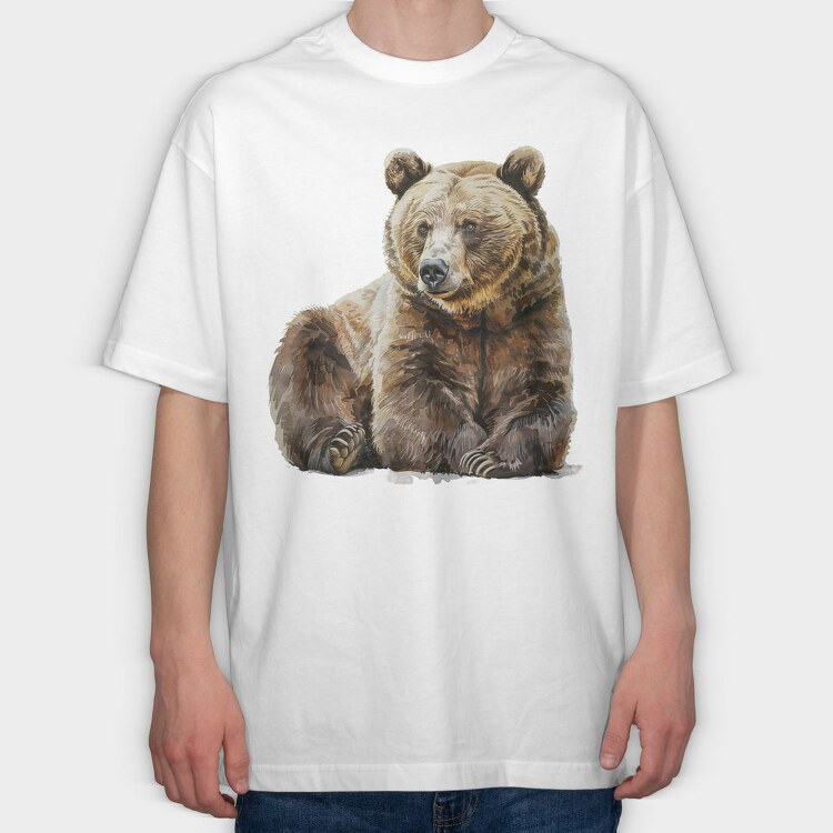 Bear Lover Club, Tricou Oversize Barbati (Unisex)