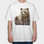 Bear Lover Club, Tricou Oversize Barbati (Unisex)