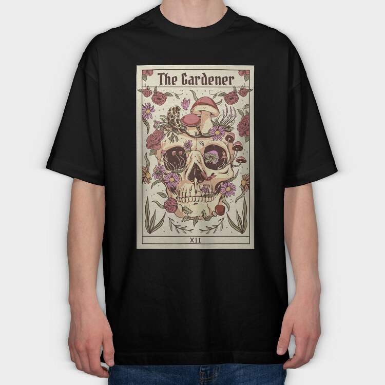 Tarot Card the Gardener, Tricou Oversize Barbati (Unisex)