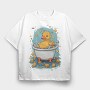 Duck Money Cartoon, Tricou Oversize Barbati (Unisex)