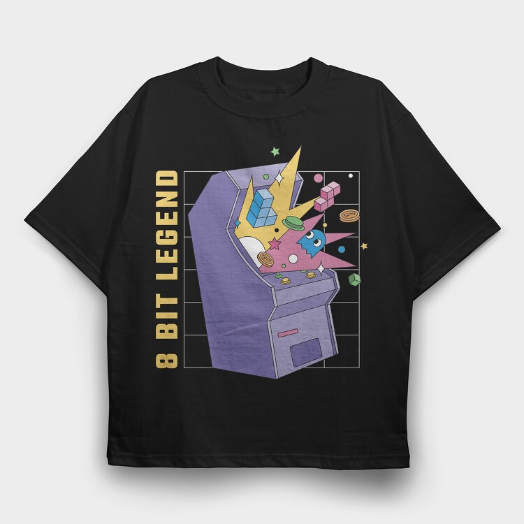 Retro Arcade, Tricou Oversize Barbati (Unisex)