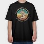 Retro Bass Fishing Quote, Tricou Oversize Barbati (Unisex)
