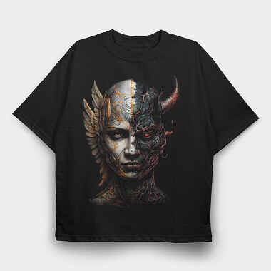 Angel & Devild, Tricou Oversize Barbati (Unisex)