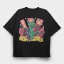 Monster Cat, Tricou Oversize Barbati (Unisex)