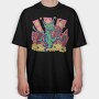 Monster Cat, Tricou Oversize Barbati (Unisex)
