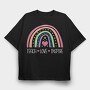 Teach Love Inspire Rainbow, Tricou Oversize Barbati (Unisex)
