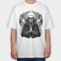 Angel Skull, Tricou Oversize Barbati (Unisex)