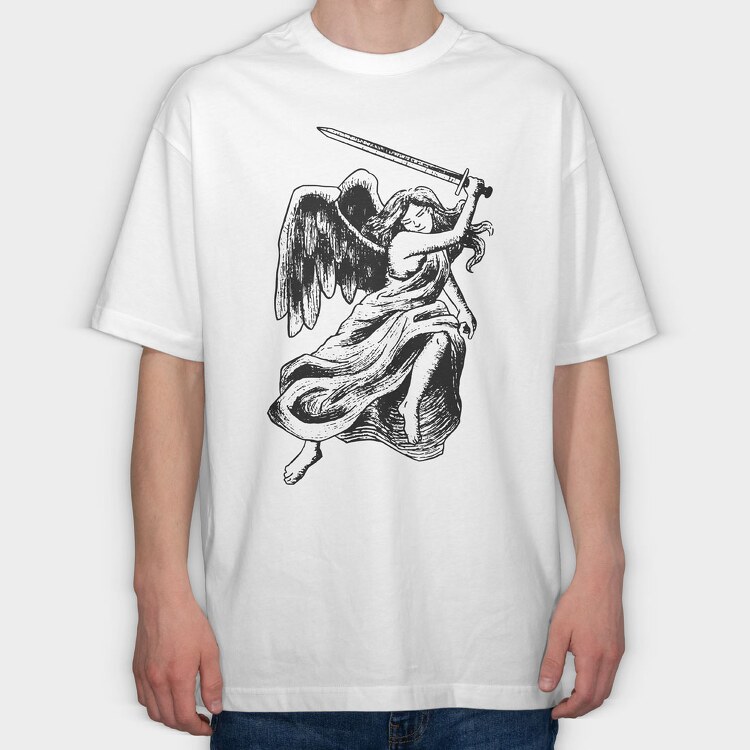 Angel Sword, Tricou Oversize Barbati (Unisex)