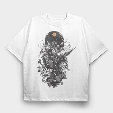 Monster Portal, Tricou Oversize Barbati (Unisex)