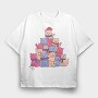 Cats Christmas Tree, Tricou Oversize Barbati (Unisex)