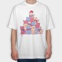 Cats Christmas Tree, Tricou Oversize Barbati (Unisex)