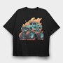 Monster Truck, Tricou Oversize Barbati (Unisex)