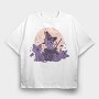 Cats Halloween Composition, Tricou Oversize Barbati (Unisex)