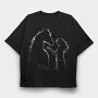 Horse Kid, Tricou Oversize Barbati (Unisex)