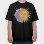 Moon and Sun Color, Tricou Oversize Barbati (Unisex)