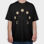 Moon Phases in Space, Tricou Oversize Barbati (Unisex)