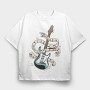 Electric Guitar, Tricou Oversize Barbati (Unisex)