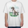 Hound Dog Mountains, Tricou Oversize Barbati (Unisex)
