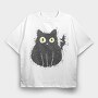 Electrocuted Cat, Tricou Oversize Barbati (Unisex)