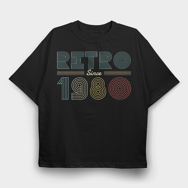 Retro Since, Tricou Oversize Barbati (Unisex)