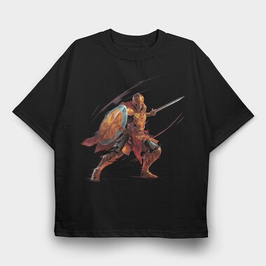 Elf Knight, Tricou Oversize Barbati (Unisex)