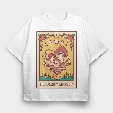 The Amanita Muscaria, Tricou Oversize Barbati (Unisex)