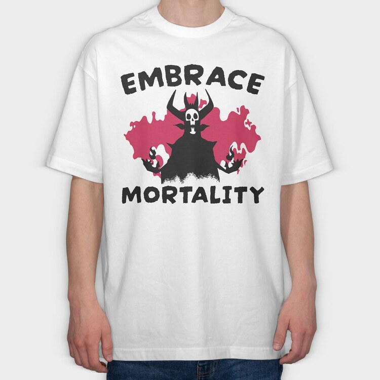 Embrace Mortality, Tricou Oversize Barbati (Unisex)