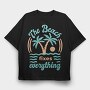The Beach Fixes Everything, Tricou Oversize Barbati (Unisex)