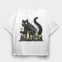 Catzilla 3, Tricou Oversize Barbati (Unisex)